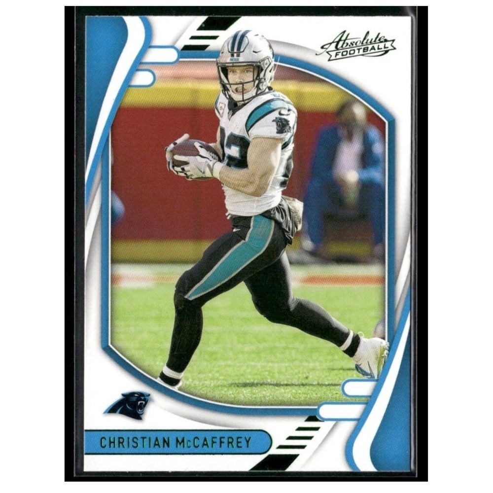 2021 Absolute Green Parallel Christian McCaffrey #39 Carolina Panthers